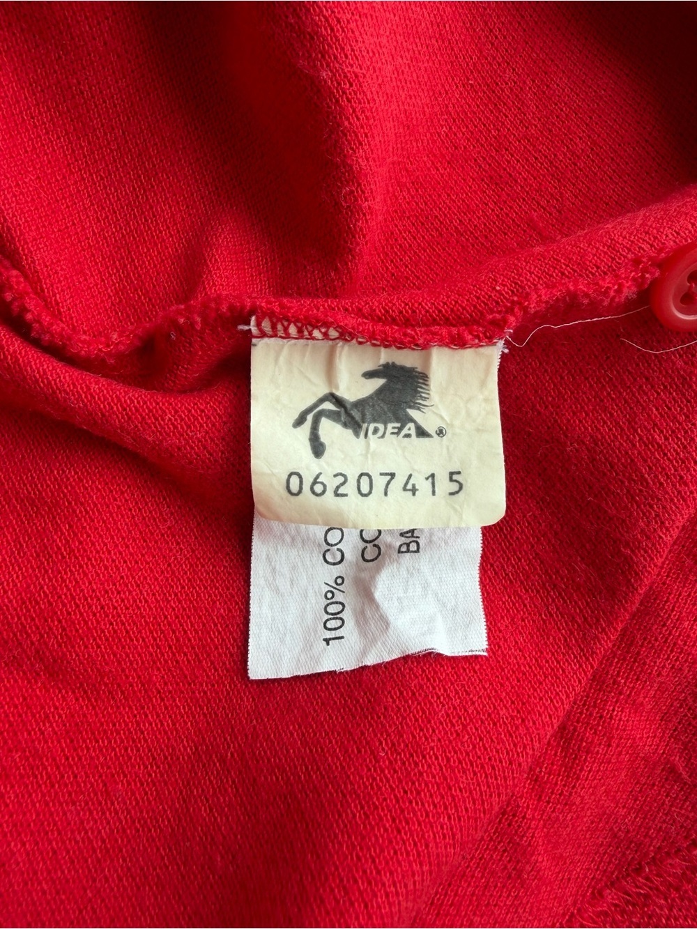 VTG 2000 Y2K Ferrari Official Licensed Red Polo Shirt Size: L - Picture 9 of 9